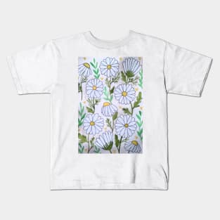 Watercolor daisy flowers Kids T-Shirt